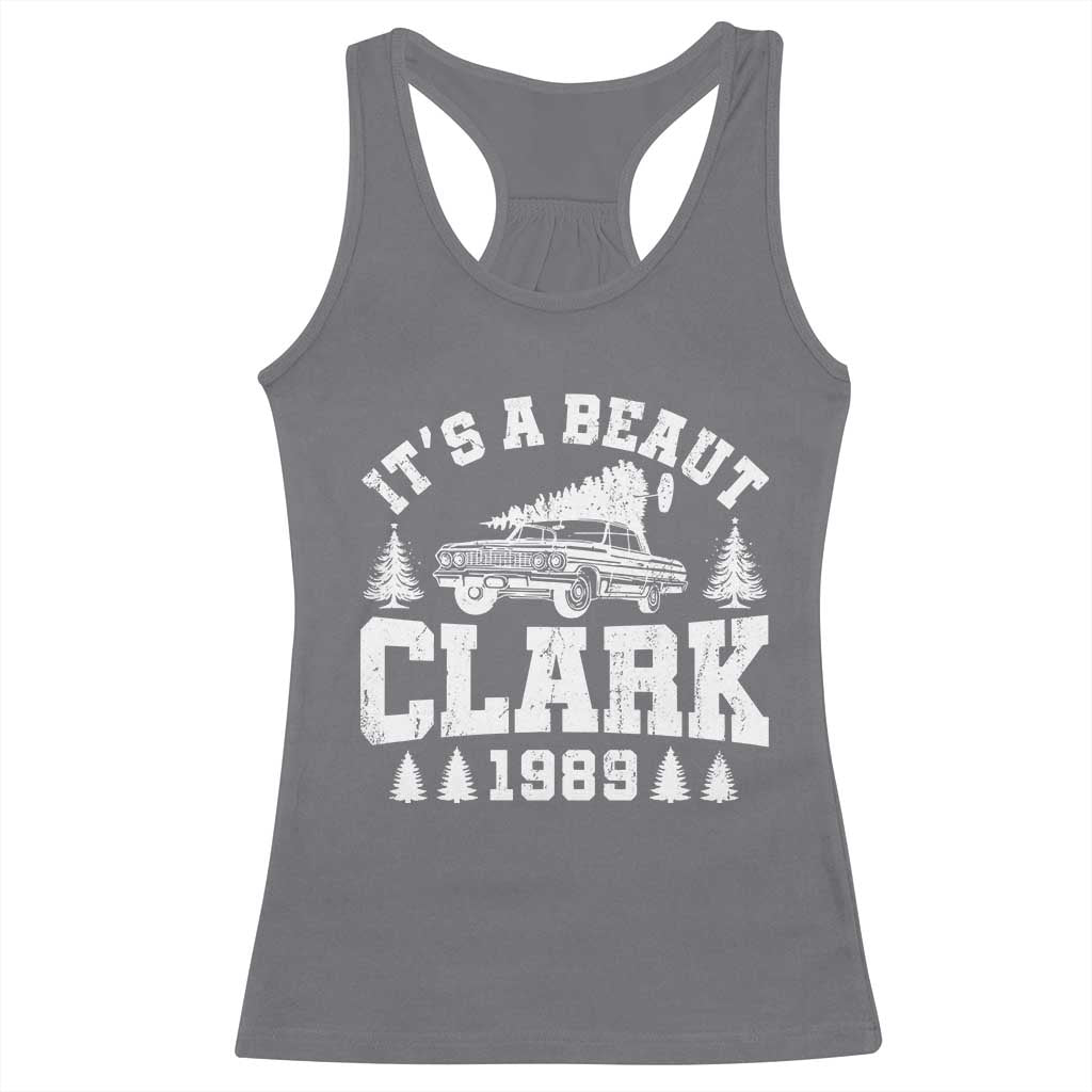 It's a Beaut Clark Racerback Tank Top Funny Christmas Vacation TS10 Charcoal Print Your Wear