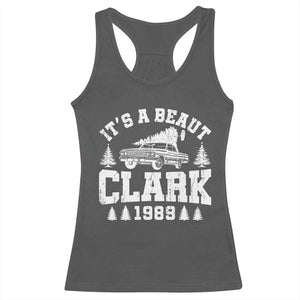 It's a Beaut Clark Racerback Tank Top Funny Christmas Vacation TS10 Dark Heather Print Your Wear