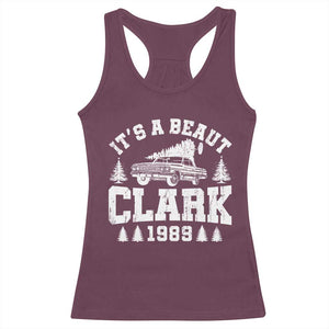 It's a Beaut Clark Racerback Tank Top Funny Christmas Vacation TS10 Maroon Print Your Wear