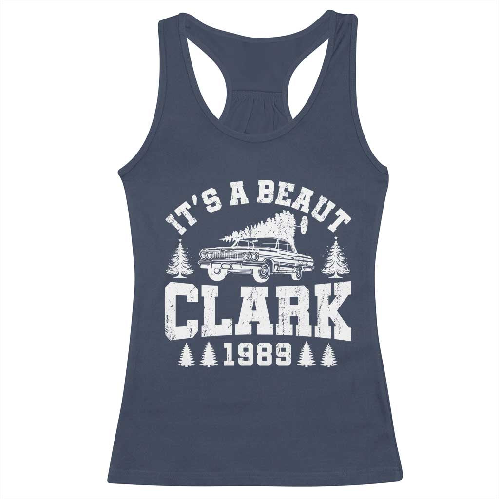 It's a Beaut Clark Racerback Tank Top Funny Christmas Vacation TS10 Navy Print Your Wear