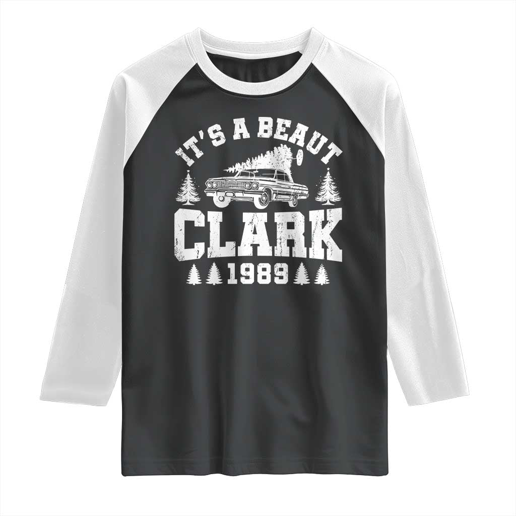 It's a Beaut Clark Raglan Shirt Funny Christmas Vacation TS10 Black White Print Your Wear