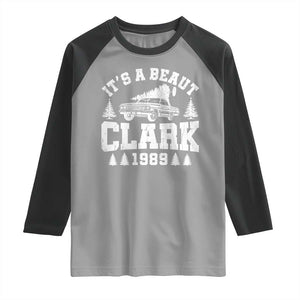 It's a Beaut Clark Raglan Shirt Funny Christmas Vacation TS10 Sport Gray Black Print Your Wear
