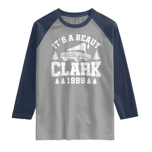 It's a Beaut Clark Raglan Shirt Funny Christmas Vacation TS10 Sport Gray Navy Print Your Wear