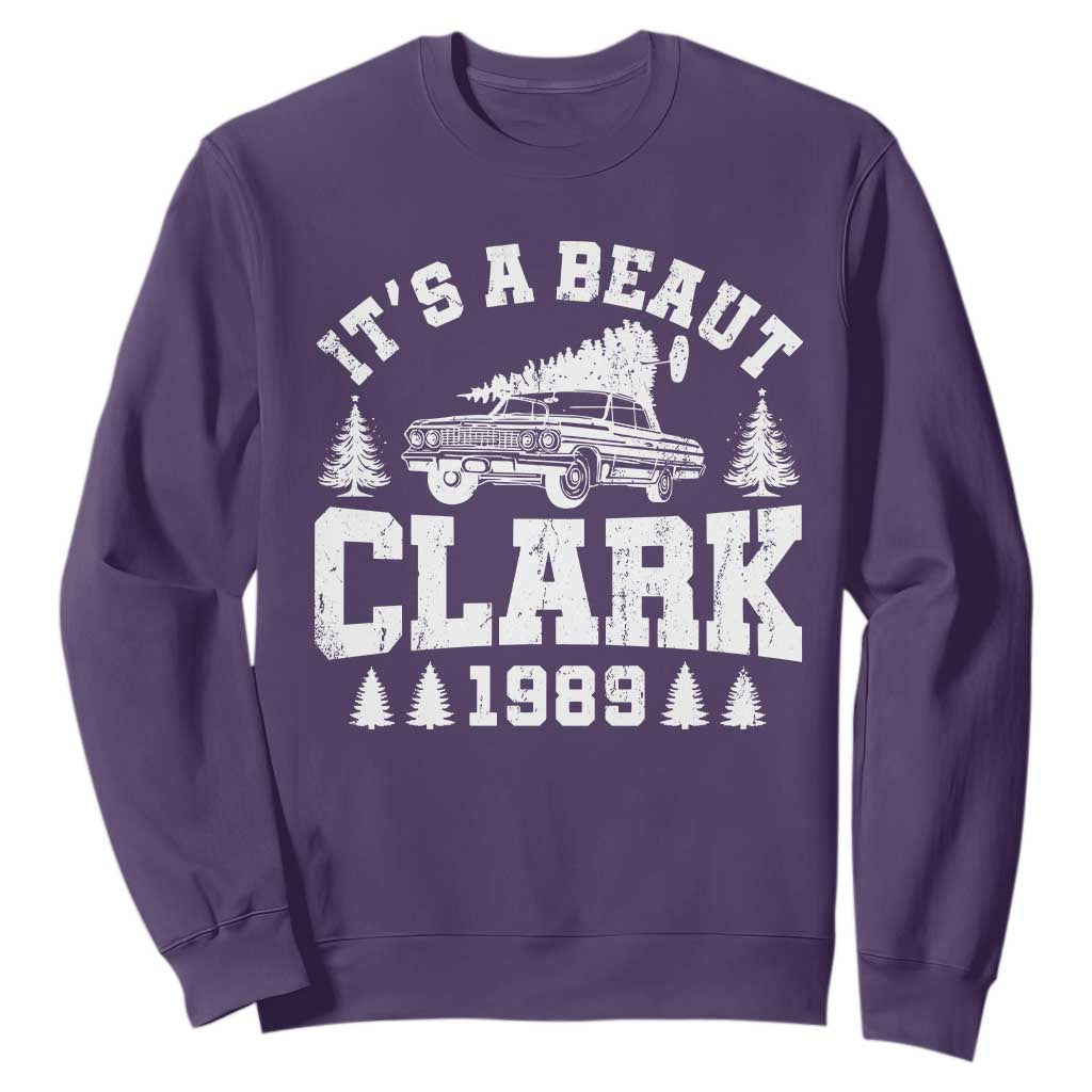 It's a Beaut Clark Sweatshirt Funny Christmas Vacation TS10 Purple Print Your Wear