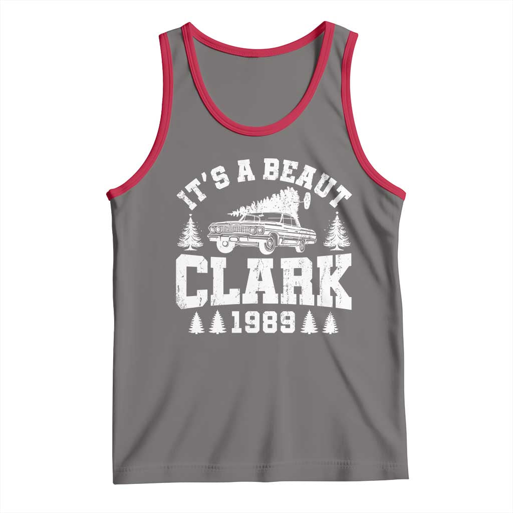 It's a Beaut Clark Tank Top Funny Christmas Vacation TS10 Deep Heather Red Print Your Wear
