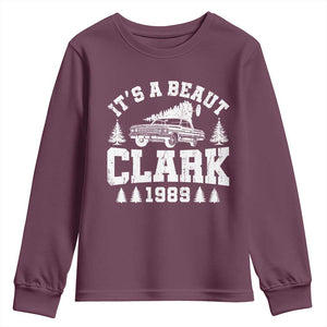It's a Beaut Clark Youth Sweatshirt Funny Christmas Vacation TS10 Maroon Print Your Wear