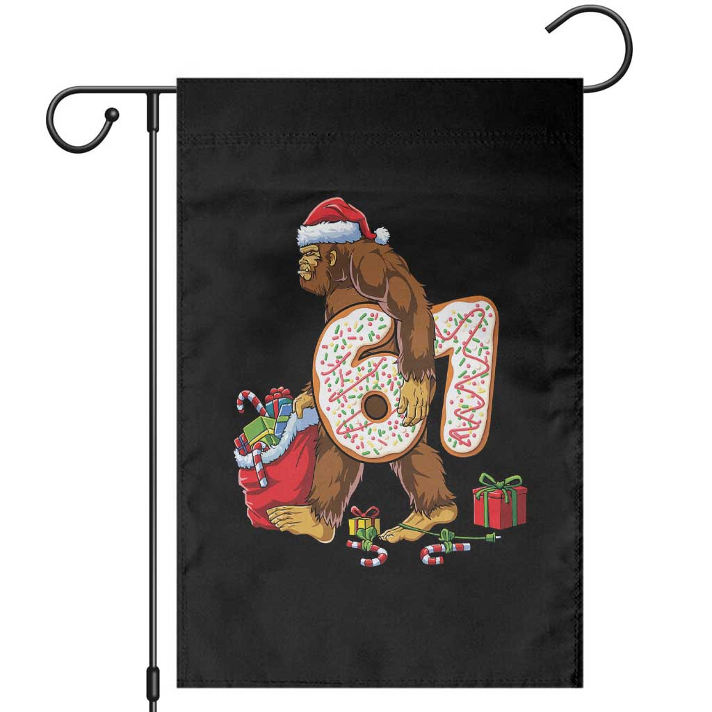 Christmas Bigfoot 67 Meme Garden Flag Funny Six Seven Gen Alpha Slang Sasquatch TS10 Black Print Your Wear