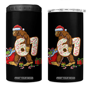 Christmas Bigfoot 67 Meme 4 in 1 Can Cooler Tumbler Funny Six Seven Gen Alpha Slang Sasquatch TS10 One Size: 16 oz Black Print Your Wear