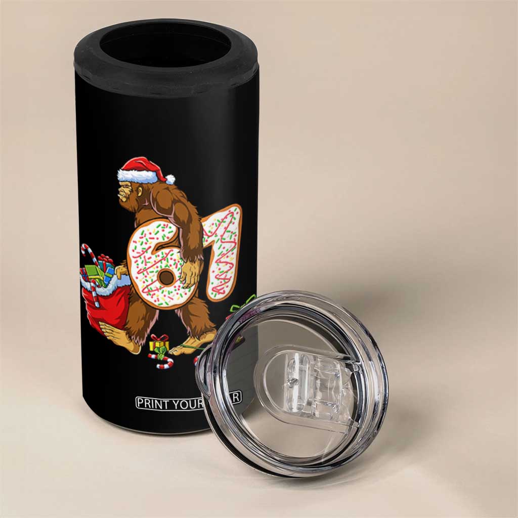 Christmas Bigfoot 67 Meme 4 in 1 Can Cooler Tumbler Funny Six Seven Gen Alpha Slang Sasquatch TS10 Print Your Wear