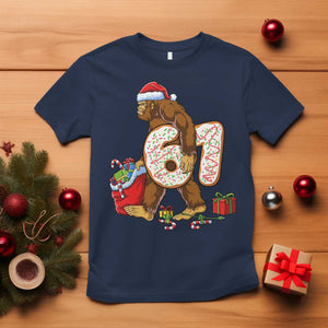 Christmas Bigfoot 67 Meme T Shirt Funny Six Seven Gen Alpha Slang Sasquatch TS10 Navy Print Your Wear
