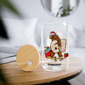Christmas Bigfoot 67 Meme Glass Can Funny Six Seven Gen Alpha Slang Sasquatch TS10 Print Your Wear