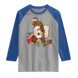 Christmas Bigfoot 67 Meme Raglan Shirt Funny Six Seven Gen Alpha Slang Sasquatch TS10 Sport Gray Royal Print Your Wear