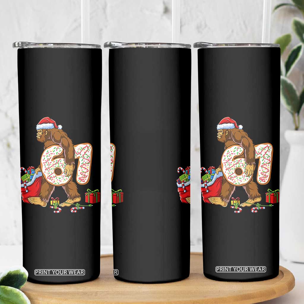 Christmas Bigfoot 67 Meme Skinny Tumbler Funny Six Seven Gen Alpha Slang Sasquatch TS10 Print Your Wear