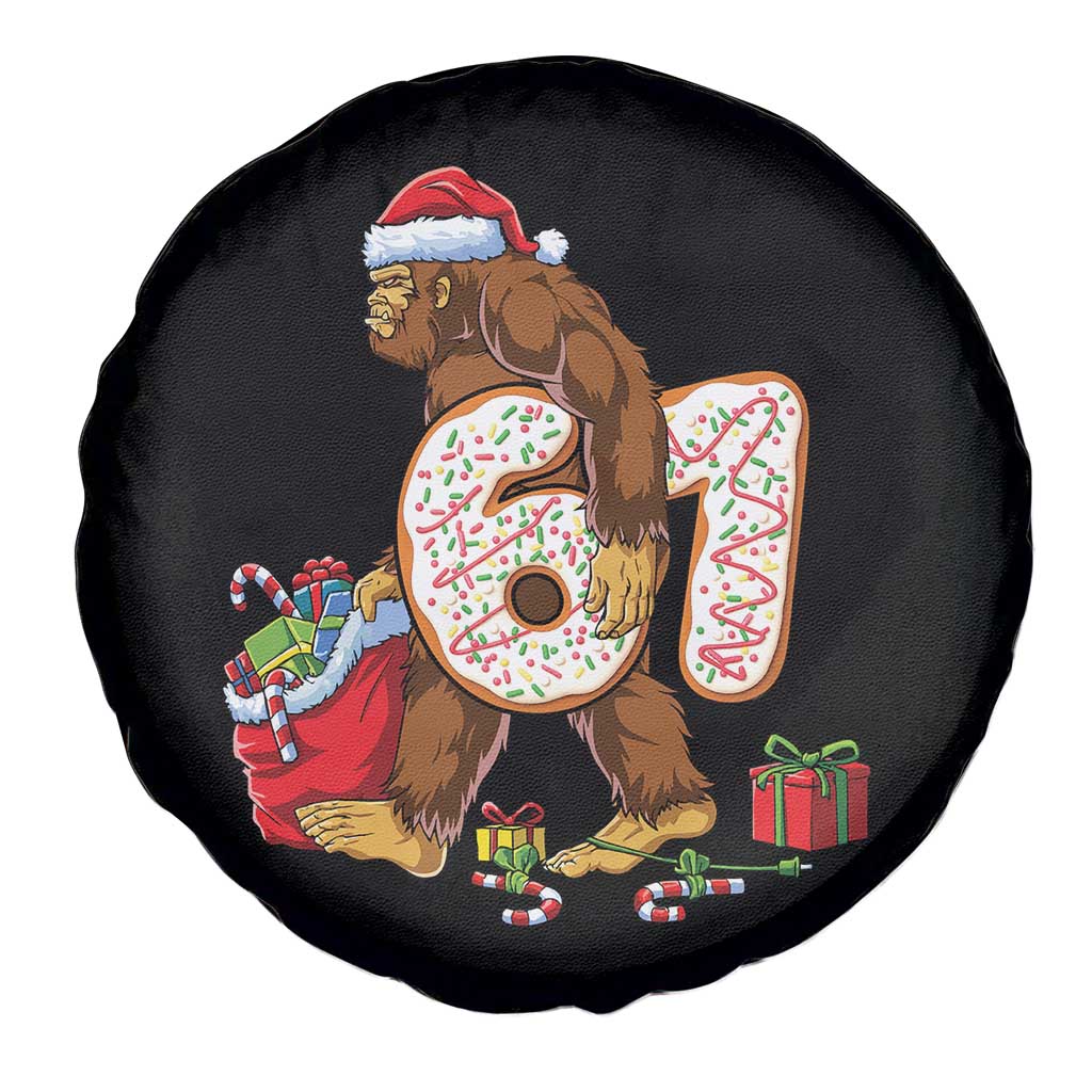 Christmas Bigfoot 67 Meme Spare Tire Cover Funny Six Seven Gen Alpha Slang Sasquatch TS10 Print Your Wear