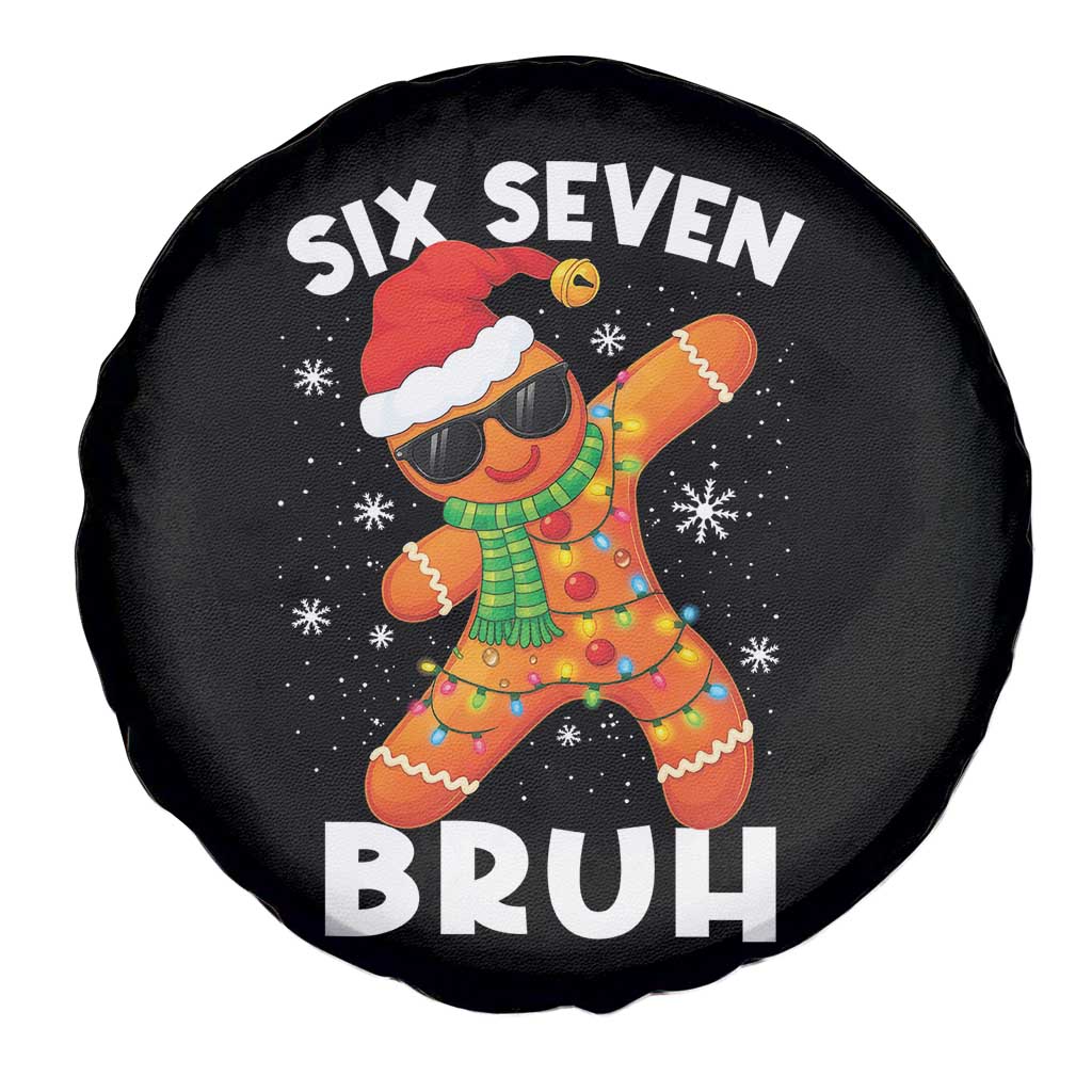 67 Christmas Six Seven Bruh Gingerbread Spare Tire Cover Funny Six Seven Meme Boys TS10 Print Your Wear