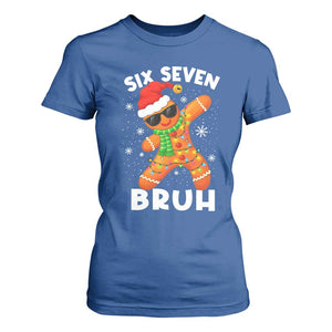67 Christmas Six Seven Bruh Gingerbread T Shirt For Women Funny Six Seven Meme Boys TS10 Royal Blue Print Your Wear
