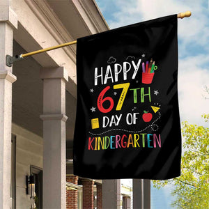 67 Days Of Kindergarten Garden Flag Happy 67th Day Of School Teachers Student Meme TS10 Print Your Wear