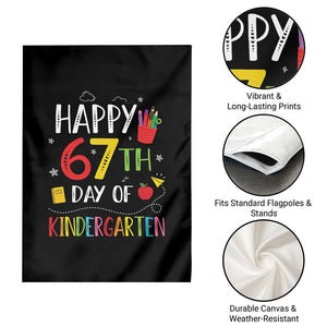 67 Days Of Kindergarten Garden Flag Happy 67th Day Of School Teachers Student Meme TS10 Print Your Wear