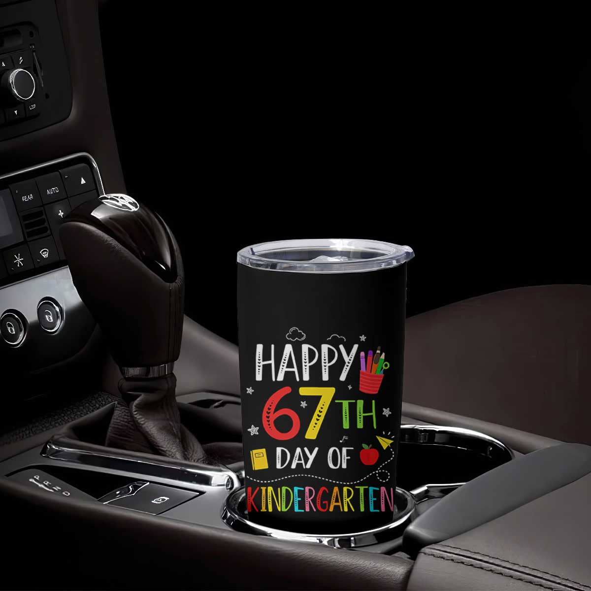 67 Days Of Kindergarten Tumbler Cup Happy 67th Day Of School Teachers Student Meme TS10 Print Your Wear