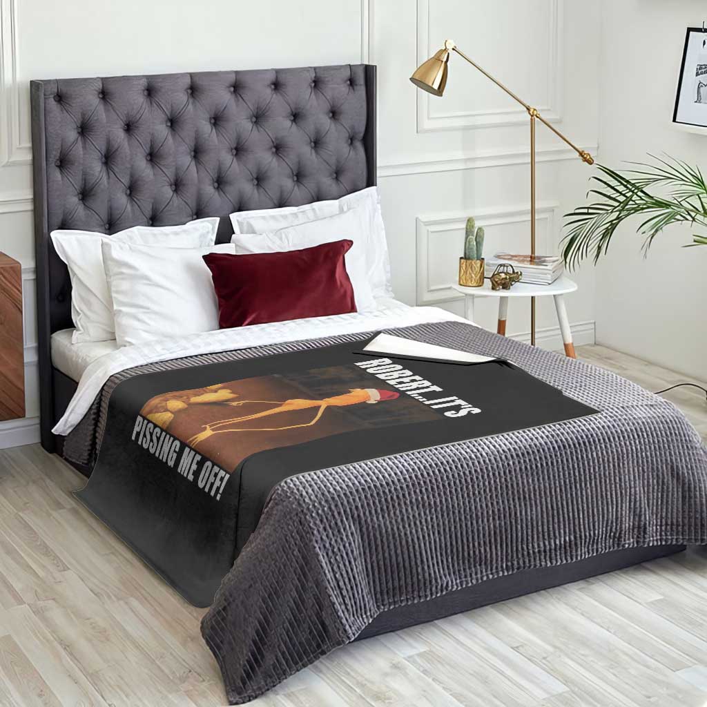 Marcus The Worm Christmas Throw Blanket Robert Its Pissing Me Off Xmas Meme TS10 Print Your Wear