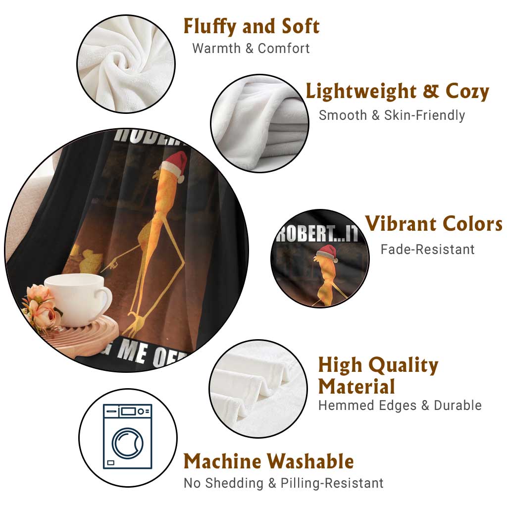 Marcus The Worm Christmas Throw Blanket Robert Its Pissing Me Off Xmas Meme TS10 Print Your Wear