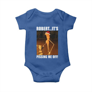 Marcus The Worm Christmas Baby Onesie Robert Its Pissing Me Off Xmas Meme TS10 Royal Blue Print Your Wear
