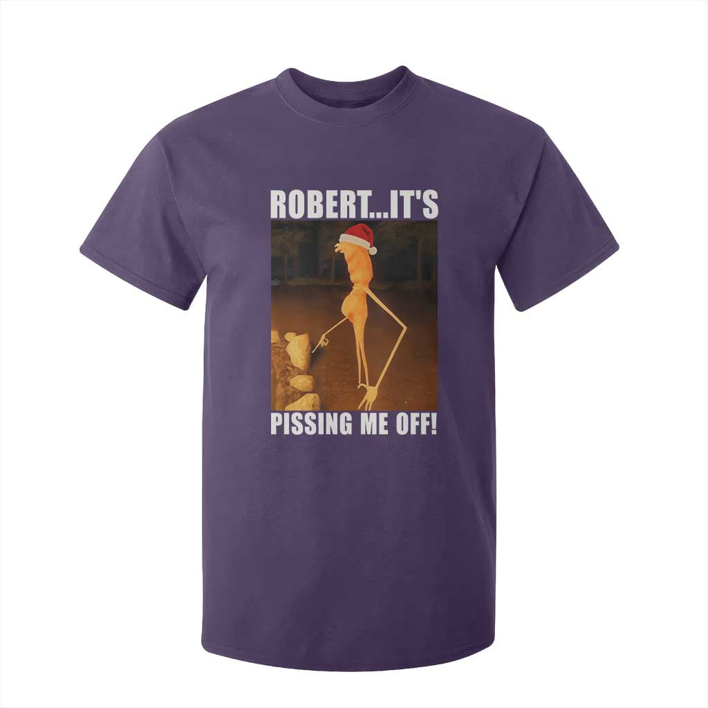 Marcus The Worm Christmas T Shirt For Kid Robert Its Pissing Me Off Xmas Meme TS10 Purple Print Your Wear