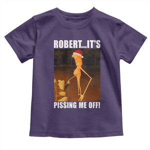 Marcus The Worm Christmas Toddler T Shirt Robert Its Pissing Me Off Xmas Meme TS10 Purple Print Your Wear