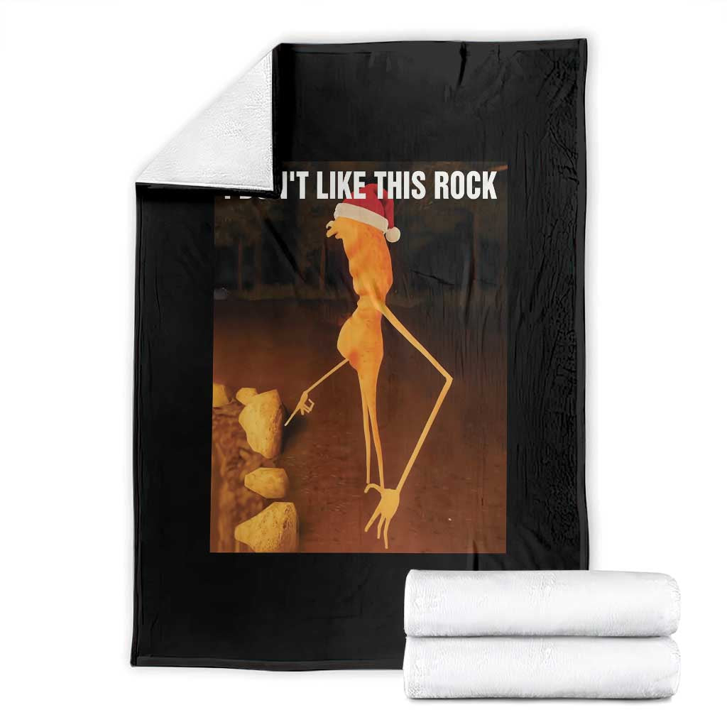 Marcus The Worm I Don't Like This Rock Throw Blanket TS10 Black Print Your Wear