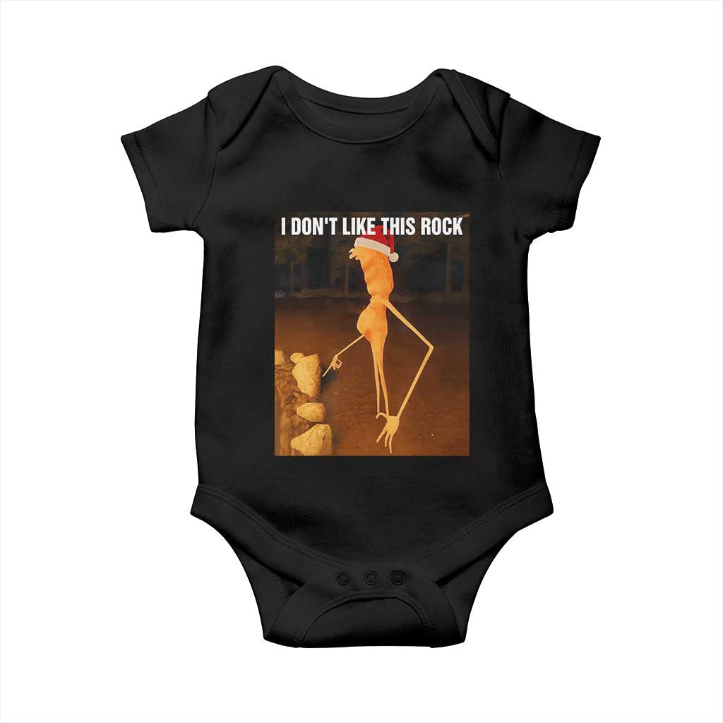 Marcus The Worm I Don't Like This Rock Baby Onesie TS10 Black Print Your Wear