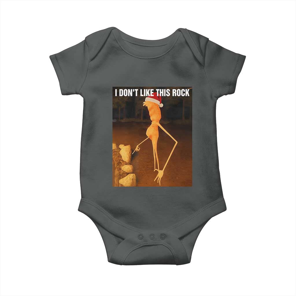 Marcus The Worm I Don't Like This Rock Baby Onesie TS10 Dark Heather Print Your Wear