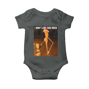 Marcus The Worm I Don't Like This Rock Baby Onesie TS10 Dark Heather Print Your Wear