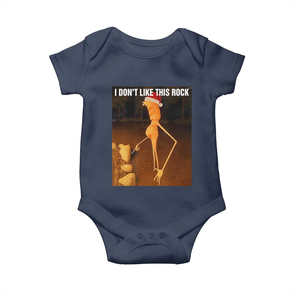 Marcus The Worm I Don't Like This Rock Baby Onesie TS10 Navy Print Your Wear