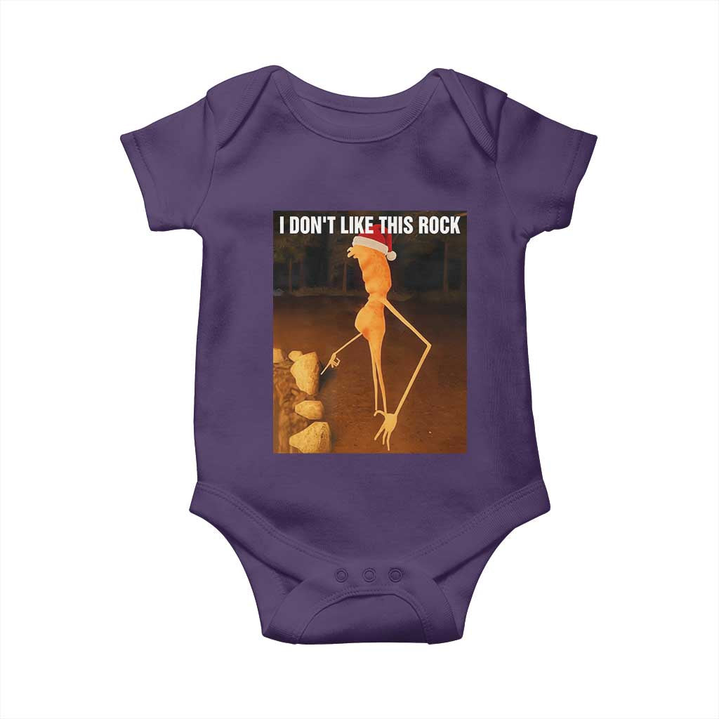 Marcus The Worm I Don't Like This Rock Baby Onesie TS10 Purple Print Your Wear