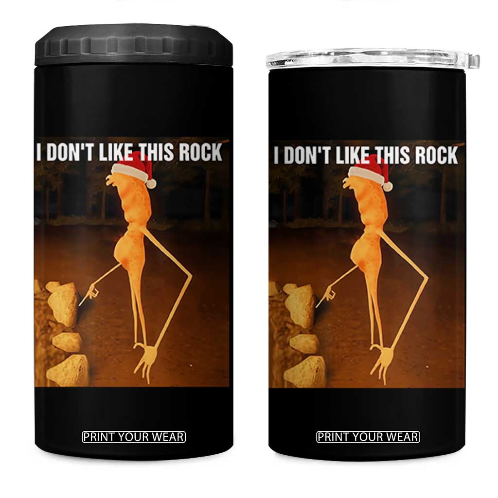 Marcus The Worm I Don't Like This Rock 4 in 1 Can Cooler Tumbler TS10 One Size: 16 oz Black Print Your Wear