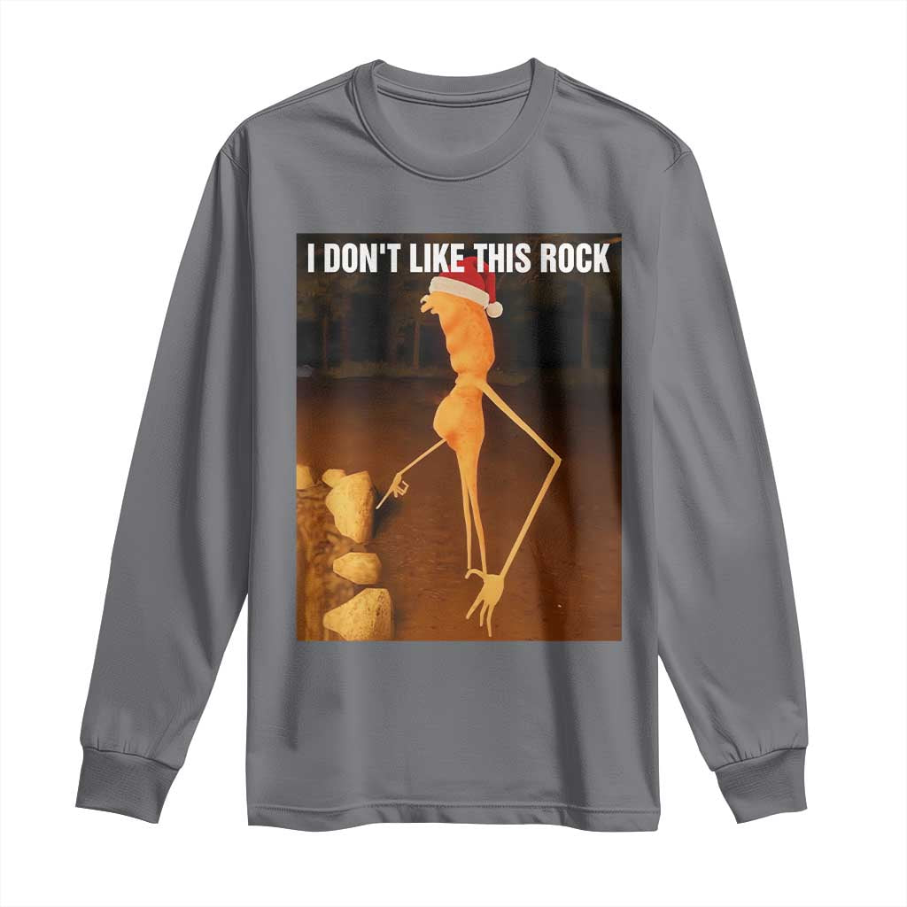 Marcus The Worm I Don't Like This Rock Long Sleeve Shirt TS10 Charcoal Print Your Wear