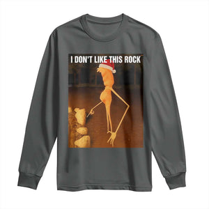 Marcus The Worm I Don't Like This Rock Long Sleeve Shirt TS10 Dark Heather Print Your Wear