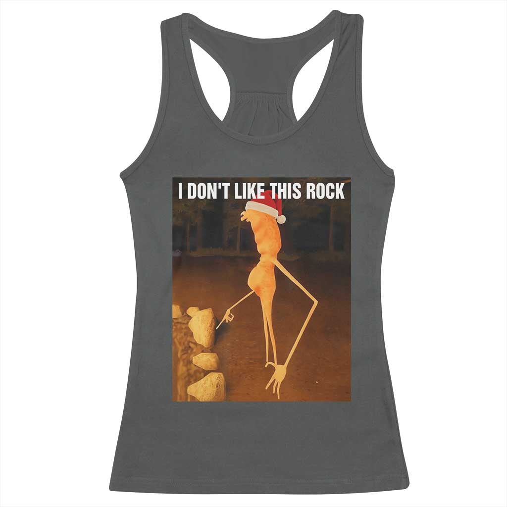 Marcus The Worm I Don't Like This Rock Racerback Tank Top TS10 Dark Heather Print Your Wear