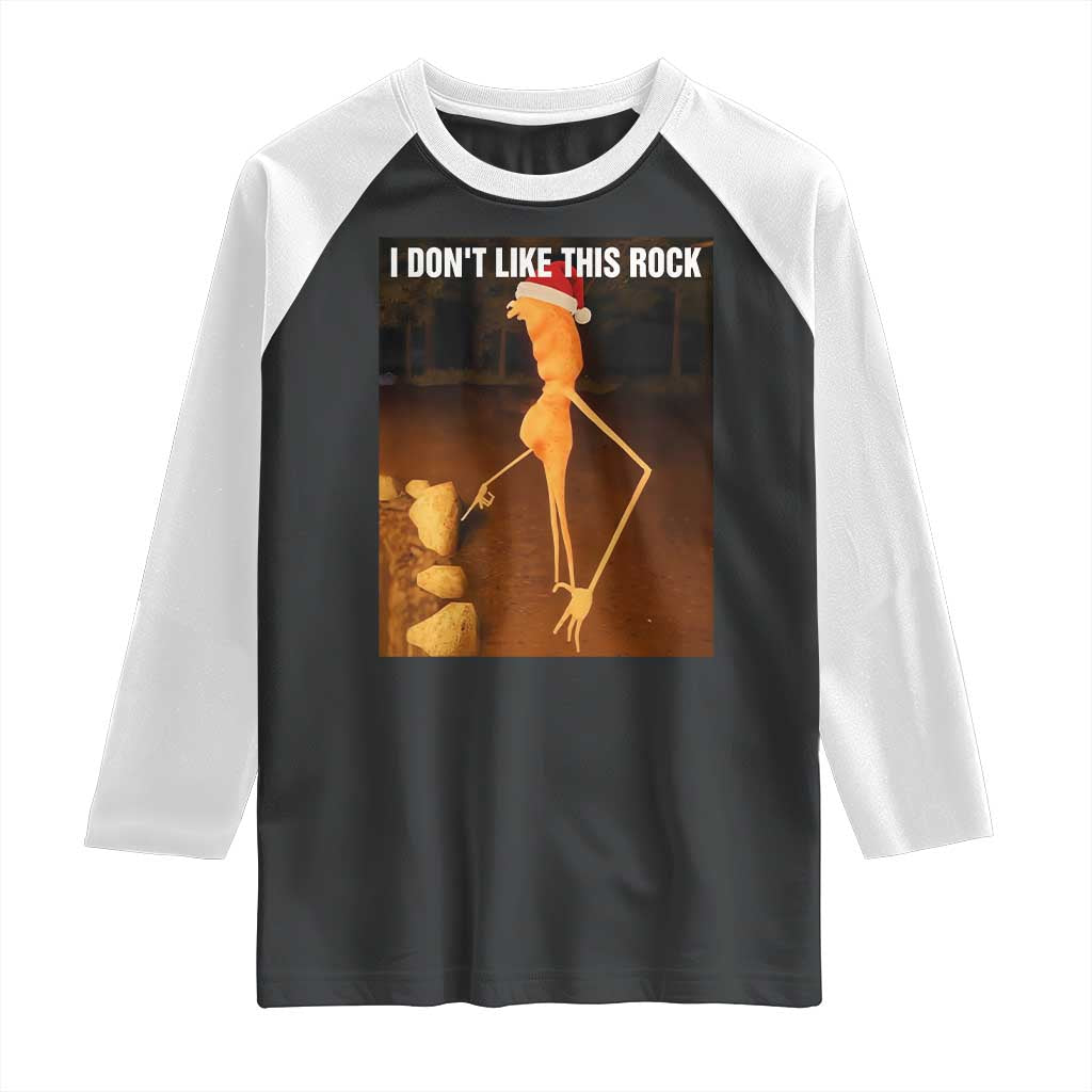 Marcus The Worm I Don't Like This Rock Raglan Shirt TS10 Black White Print Your Wear