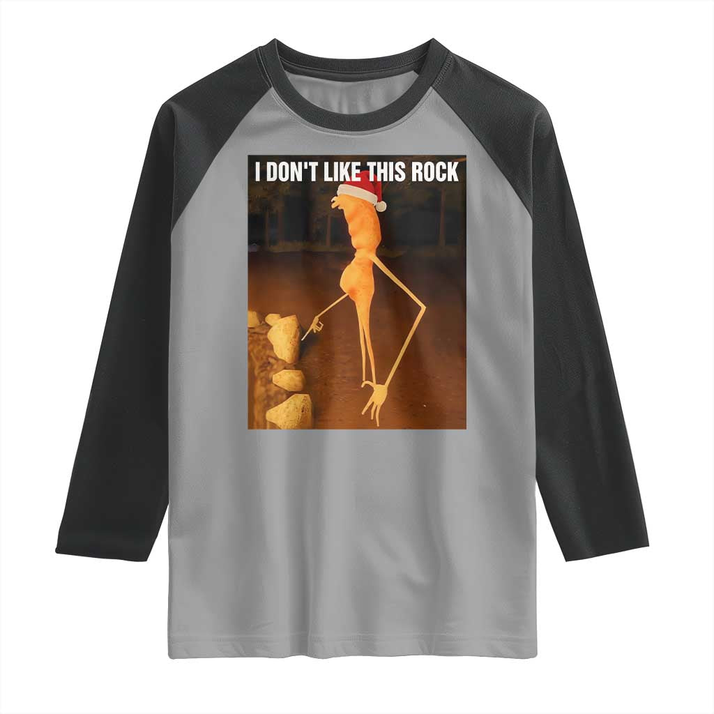 Marcus The Worm I Don't Like This Rock Raglan Shirt TS10 Sport Gray Black Print Your Wear