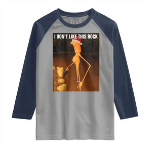 Marcus The Worm I Don't Like This Rock Raglan Shirt TS10 Sport Gray Navy Print Your Wear