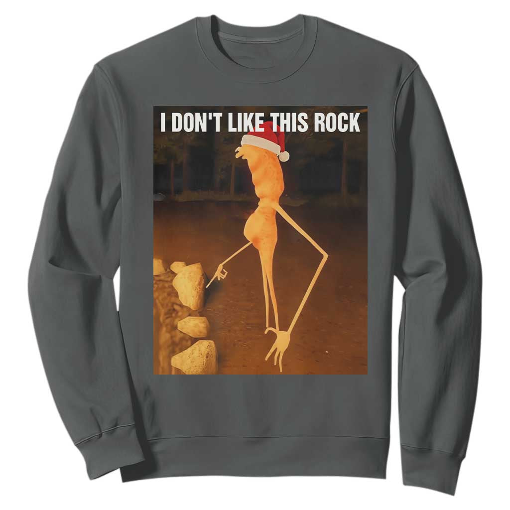 Marcus The Worm I Don't Like This Rock Sweatshirt TS10 Dark Heather Print Your Wear