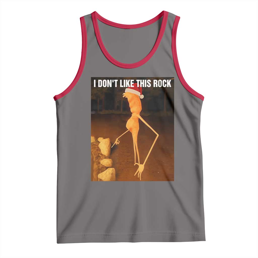 Marcus The Worm I Don't Like This Rock Tank Top TS10 Deep Heather Red Print Your Wear