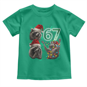 Funny Christmas 67 Meme Racoon Toddler T Shirt Howling at The Moon TS10 Irish Green Print Your Wear