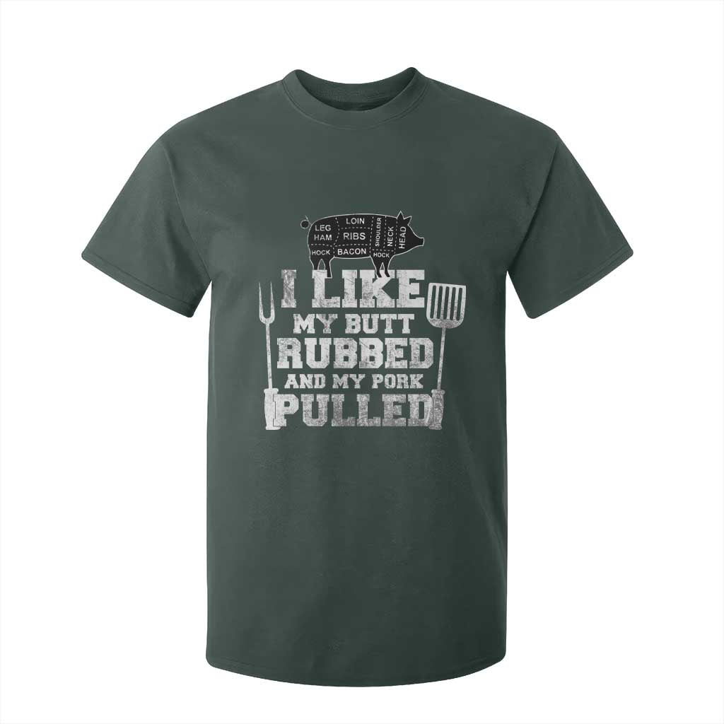 Funny BBQ T Shirt For Kid Hilarious Grill Chef Grilling Gift Pork Rub Smoking Meat Smoker TS10 Dark Forest Green Print Your Wear