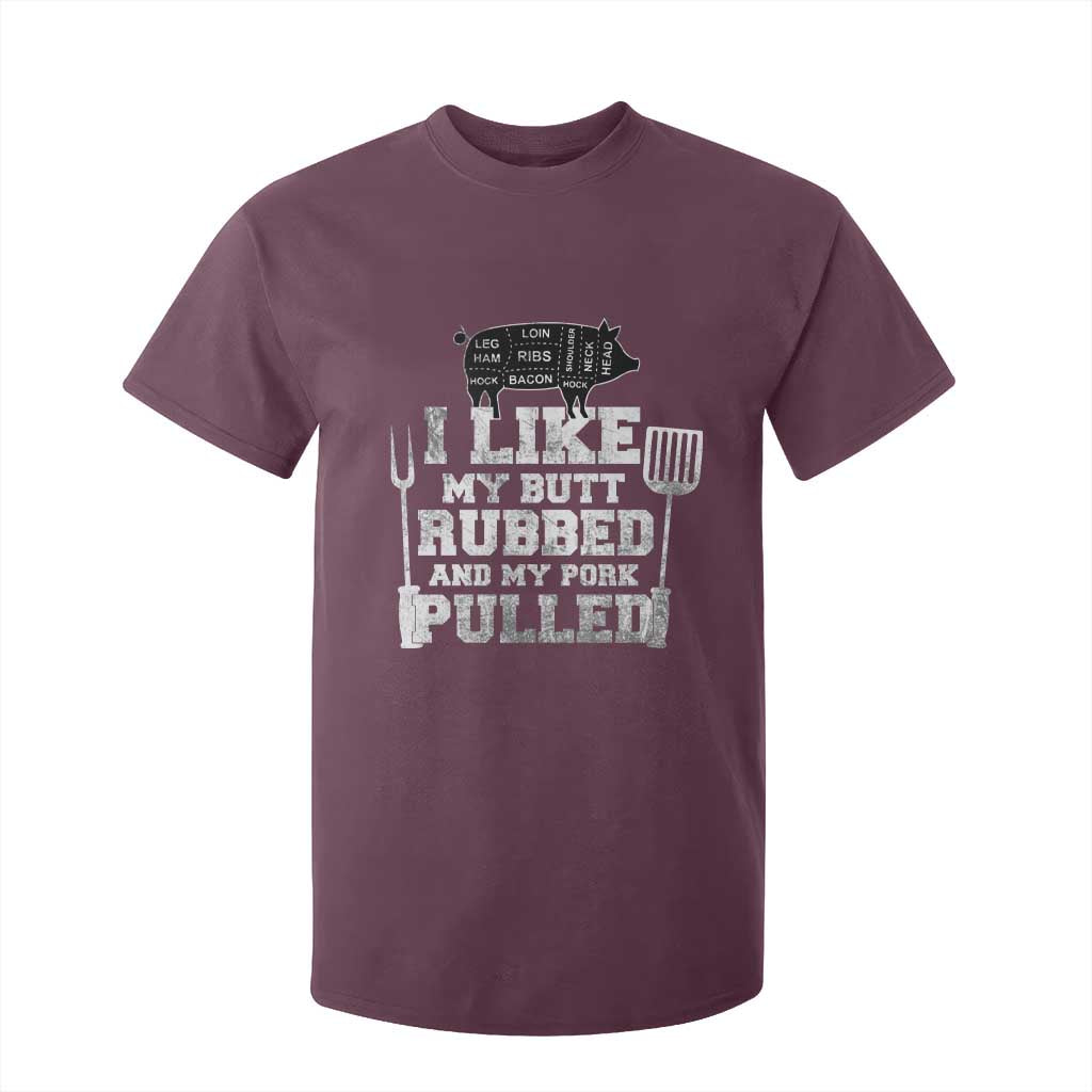 Funny BBQ T Shirt For Kid Hilarious Grill Chef Grilling Gift Pork Rub Smoking Meat Smoker TS10 Maroon Print Your Wear