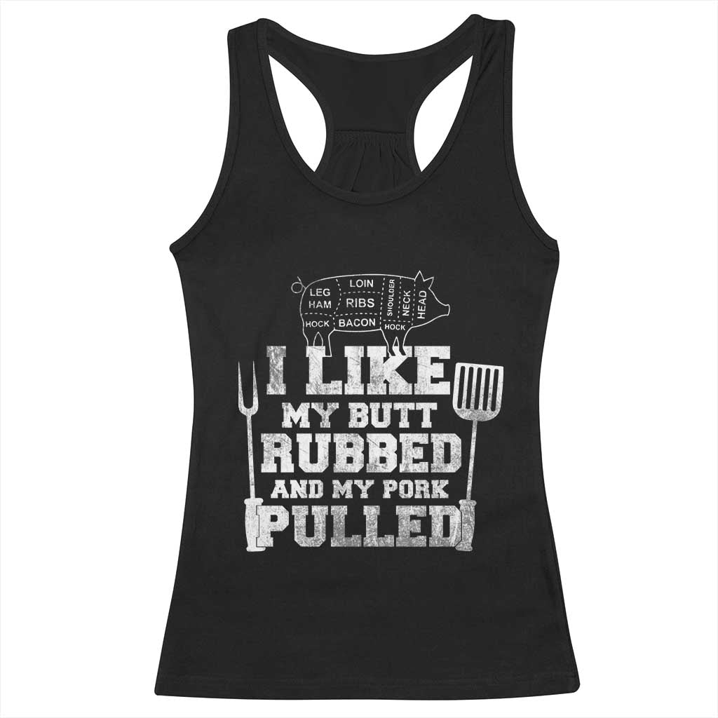 Funny BBQ Racerback Tank Top Hilarious Grill Chef Grilling Gift Pork Rub Smoking Meat Smoker TS10 Black Print Your Wear