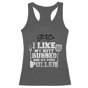 Funny BBQ Racerback Tank Top Hilarious Grill Chef Grilling Gift Pork Rub Smoking Meat Smoker TS10 Dark Heather Print Your Wear