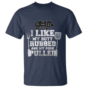 Funny BBQ T Shirt Hilarious Grill Chef Grilling Gift Pork Rub Smoking Meat Smoker TS10 Navy Print Your Wear