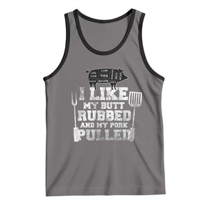 Funny BBQ Tank Top Hilarious Grill Chef Grilling Gift Pork Rub Smoking Meat Smoker TS10 Deep Heather Black Print Your Wear